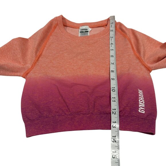 Gymshark Adapt Seamless‎ Cropped Ombre Dip-Dye Top Size XS - Picture 7 of 7